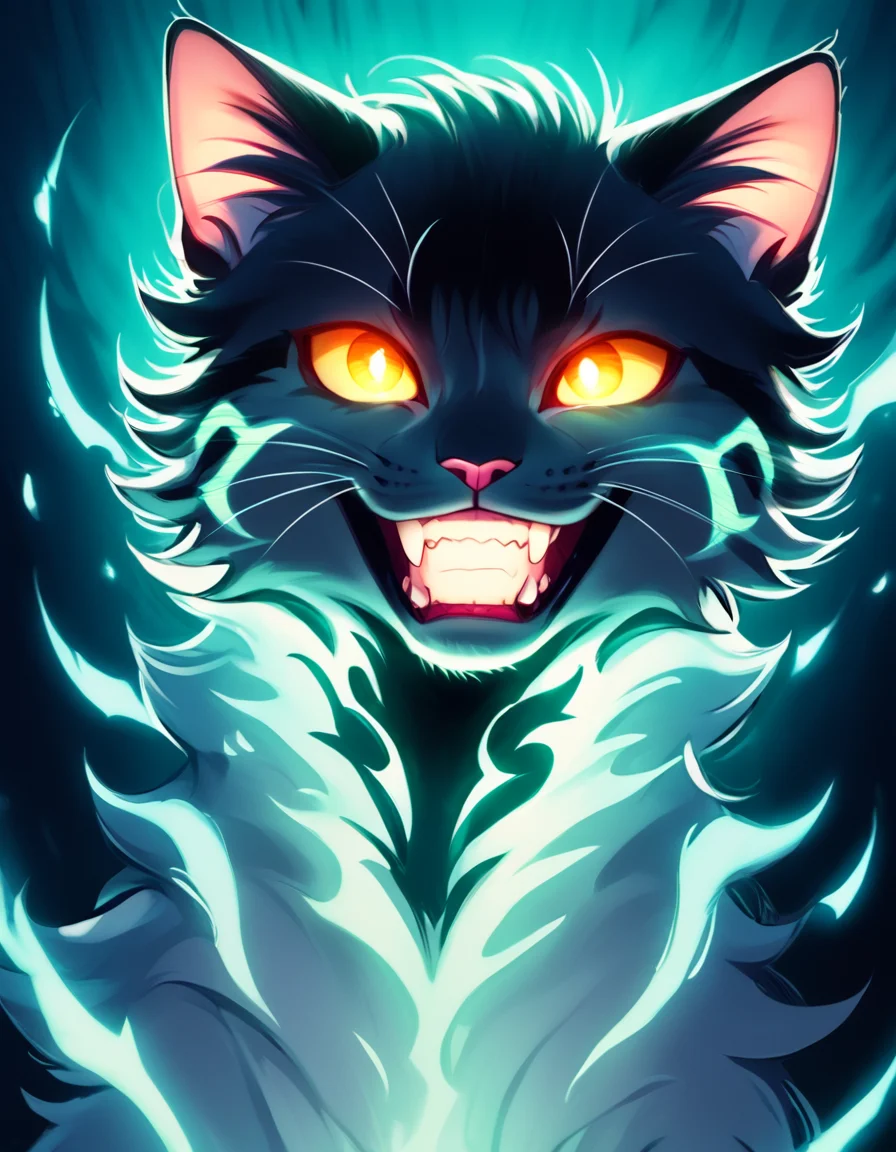 score_9, score_8_up, score_7_up,
source_anime,rating_safe,
a cat, feral, grin, glowing eyes, glowing, mammal, hi res,
<lora:Juder_Art_Style:1.2>