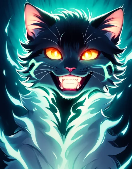 score_9, score_8_up, score_7_up,
source_anime,rating_safe,
a cat, feral, grin, glowing eyes, glowing, mammal, hi res, 
 <lora:Juder_Art_Style:1.2>