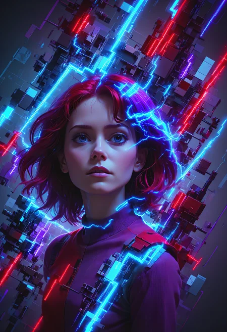iccircuitart,red, purple , sky blue theme,<lora:iccircuitart:1>,, digital painting portrait, natural lighting, in the style of pixar, trending on artstation, sharp, focus art by Arthur Streeton and Božidar Jakac