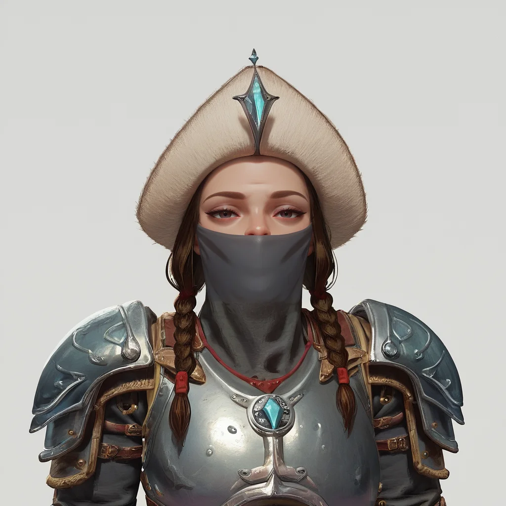 score_9, score_8_up, score_7_up, bust,
IceGuard, mature woman, voluptuous, armor, helmet, mask, braids,
looking at viewer, lidded eyes,
blank white background,
<lora:Ice_Guard:1>