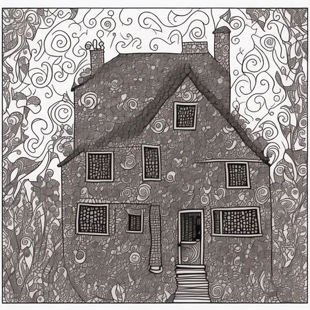 <lyco:Doodle_Sa_May :1.0> house by doodle style made