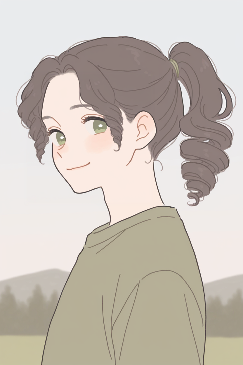 masterpiece, best quality, 1boy, solo,
<lora:MeiLanIllustriousV1:1> meiyaolan, green eyes, black hair, curly bangs, curly hair, ponytail,
by rikuwo
smile, outdoors