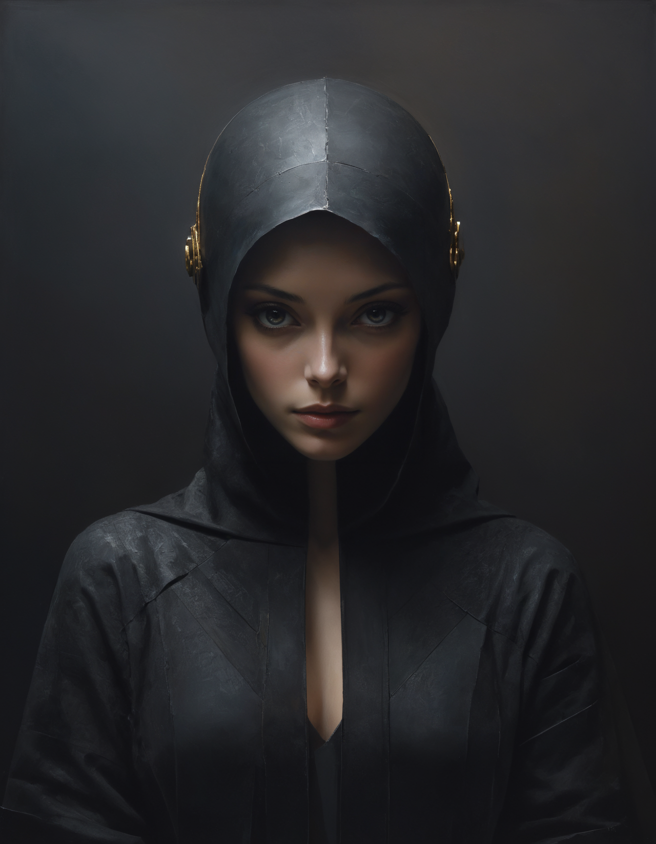 by Cedric Peyravernay,  (terragenous, dark palette, highly professional, dramatic lighting, extremely beautiful:1.4), (intricate details, masterpiece, best quality:1.4),
Minimalism art, abstract, simple geometric shapes, hard edges, sleek contours, Minimalism,  looking at viewer, dynamic pose
<lora:add-detail-xl:1> <lora:xl_more_art-full_v1:0.5> <lora:looking_at_viewer:2>  <lora:NicolaSamori:0.5> in the style of Nicola Samori