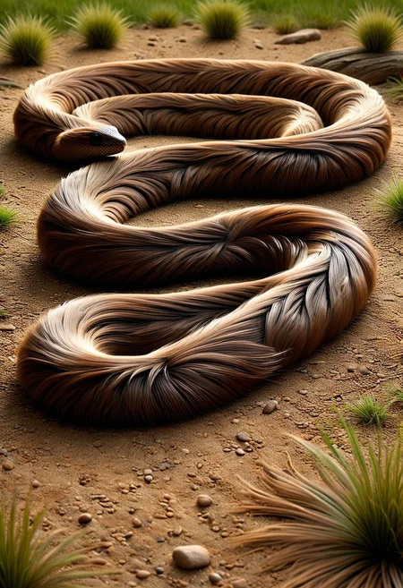 (photorealistic), no human, grassland, brown snake, made of w00kiee, (masterpiece), score_9