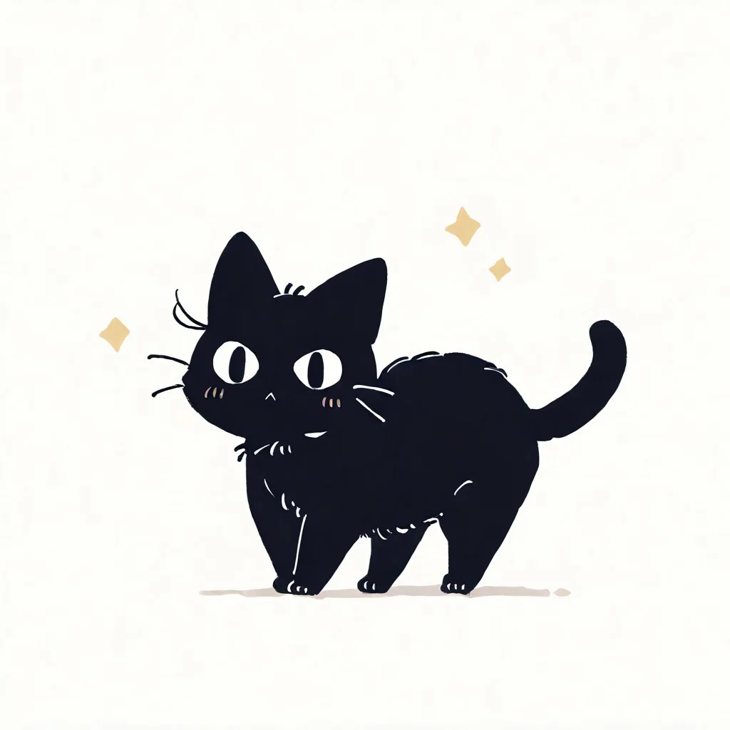 (cat:1.2), black cat, (no humans:1.1), (cute:1.2), solo, streching, arched,
\(seedyoulater \), naguru \(cyoroama\),
very awa, masterpiece, highres, absurdres, newest,
<lora:TA_trained:0.75>, chibi, <lora:ponyv4_noob1_2_adamW-000017:0.5>, <lora:shiroski:0.75>,