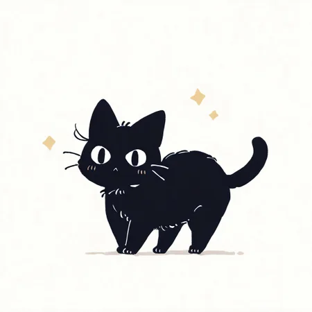(cat:1.2), black cat, (no humans:1.1), (cute:1.2), solo, streching, arched,
\(seedyoulater \), naguru \(cyoroama\),
very awa, masterpiece, highres, absurdres, newest,
<lora:TA_trained:0.75>, chibi, <lora:ponyv4_noob1_2_adamW-000017:0.5>, <lora:shiroski:0.75>,