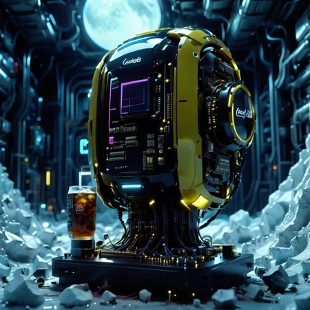 mboard artstyle can of coca-cola. product photography <lora:Motherboard artstyle - trigger is mboard artstyle:1.5>,