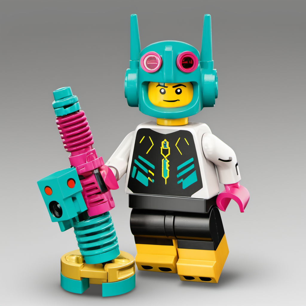 lego minifig of a man wearing a cyberpunk outfit<lora:legominifig-v1.0-000003:0.8>