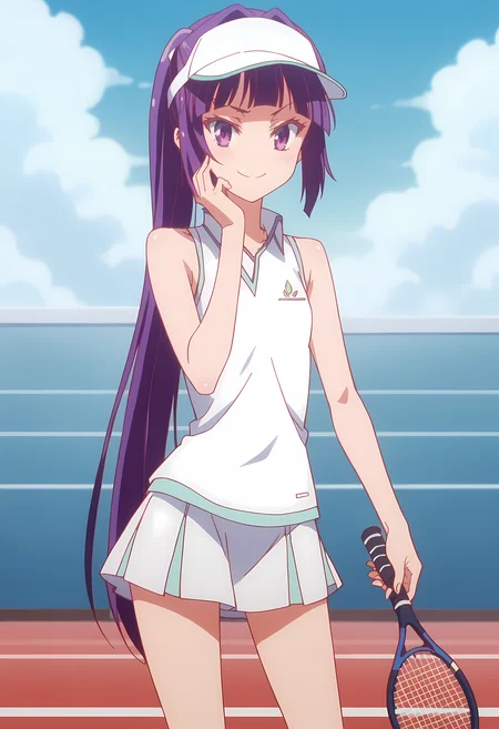 score_9, score_8_up, score_7_up, source_anime, 2d,
Chlammy Zell, 1girl, purple hair, long side strand, purple eyes, small breasts,
anime coloring, anime screencap, detailed eyes, zPDXL, perfect faces, uncensored, rating_explicit, <lora:chlammy_zell_1-000035:1>
tennis court, tennis uniform, smile, hand on face, tennis skirt, tennis hat,