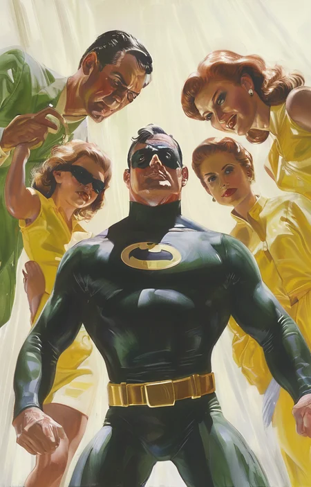 masterpiece,best quality,<lora:tbh234-sdxl:0.9>,illustration,style of Alex Ross portrait of family