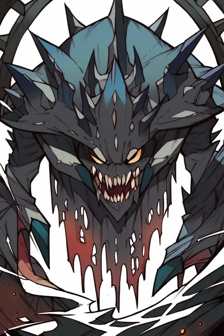 score_9, score_8_up, score_7_up, score_6_up, score_5_up, score_4_up, (source_anime), <lora:[GP]Yaya hiyayaka style SDXL:1.0> 1girl, dungeon, monster,