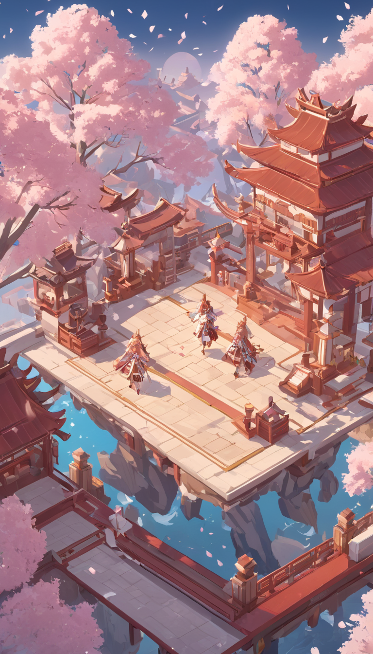 isometric style Cinematic scene, hero view, Yae Miko, Genshin Impact <lora:yae_miko_xl_v1:1>, action pose, detailed background, masterpiece, best quality, high quality, highres, absurdres . vibrant, beautiful, crisp, detailed, ultra detailed, intricate