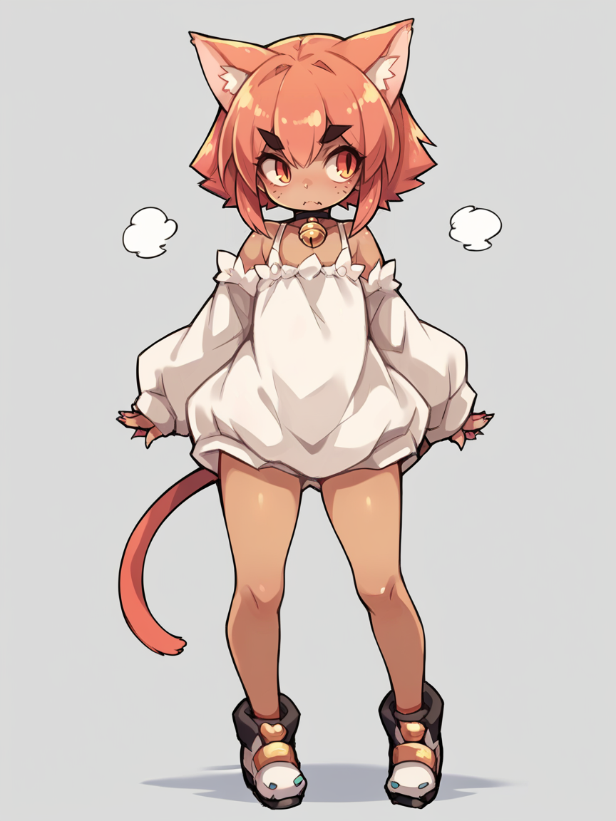 Ugly score_9, score_8_up, score_7_up, score_6_up,  <lora:m0njy4XLP:0.9> m0njy4, 1girl, solo, cat ears,