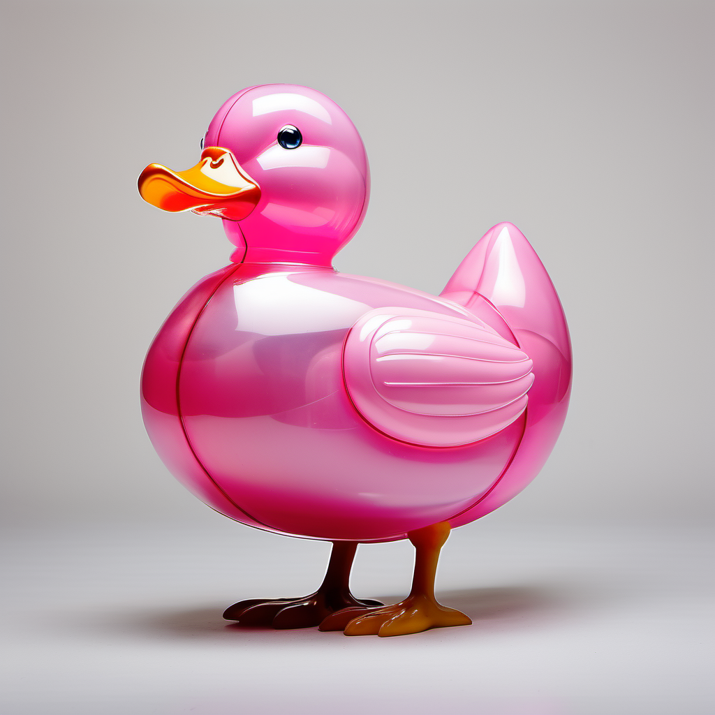 <lora:[XL]jelly:1>1 pink duck