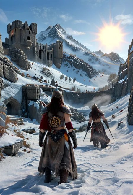 score_9, score_8_up, score_7_up, ((golden hour)).
Dreams of a Snow Queen
In the vast expanses of Skyrim, where snow blankets the land and the mountains touch the sky, the memories of the Falmer—once the proud Aldmer—begin to fade like distant echoes.
The Beginning
I see a vast land. Many of my people live here, hidden in the shadows of ancient ruins and beneath the frost-covered earth. But how did it all start?
The Transformation
We were once a race of beauty and grace, thriving in the warmth of the sun. But as the cold crept in, as the world shifted and the Nords rose to prominence, we changed. Our bodies adapted; we became immune to the biting chill, yet this transformation came at a cost.
A Fading Memory
I shake my head, trying to grasp the remnants of our history. The tales of our ancestors, the Aldmer, who roamed the lands of Summerset, are now but whispers in the dark. How did we get here?
The Cost of Survival
We have always been here, but the world has forgotten us. The Snow Queen watches over her realm, her gaze filled with both sorrow and strength. What have we sacrificed in our quest for survival?
Reflection
In my dreams, I record these thoughts, longing for a time when we were more than mere shadows, when we danced in the sunlight rather than hiding in the frost. The origins of our existence are shrouded in mystery, but the echoes of our past continue to shape our present.
Dream Recordings, Origins