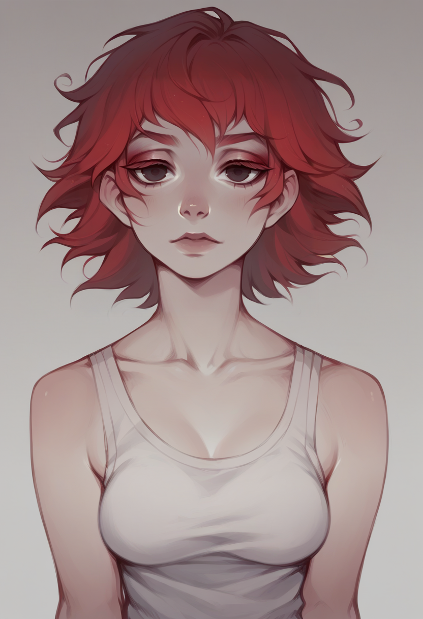 score_9, score_8_up, score_7_up, score_6_up, score_5_up,   <lora:DKXLP:1> dk, 1girl, red hair,