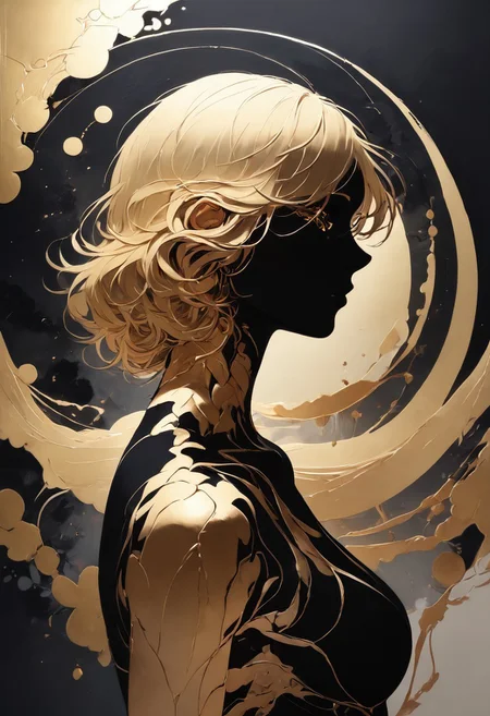 score_9, score_8_up, score_7_up, intricate details, 
<lora:Silhouette_with_Gold_Foil:0.8>, silhouette, silhouette_with_gold_foil:2, abstract:2, A beautiful blonde blood night eyes, 
<lora:ral-chrosc-clr:0.3>, ral-chrosc-clr,
<lora:xl_more_art-full_v1:0.3>,
<lora:add-detail-xl:0.3>