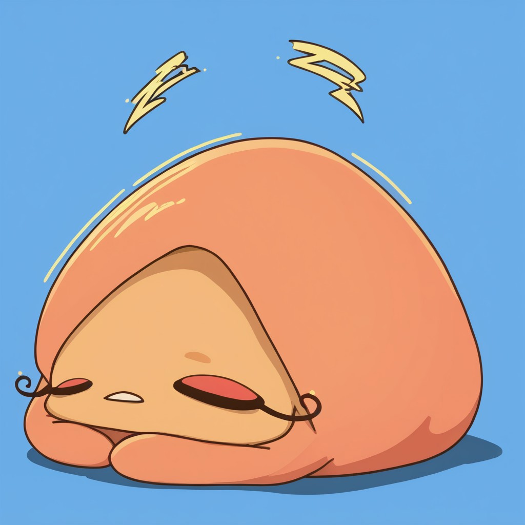 score_9, score_8_up, score_7_up,
masterpiece, best quality, detailed, amazing quality,
simple background,
solo, no humans, gudetama, zzz, closed eyes, sleeping,
easynegative
