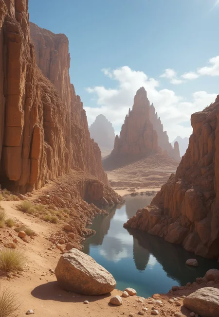 sc3n1ch0r1s0ns, environment, giant gloving crystal formation in the center of the crater, spikey crystals, fantastic fantasy, rocks, flat white desert, wet reflections, roots, , stones, magic light in the darkness, cliffs at distance
(8k uhd:1,4)
<lora:add-detail-xl:1>
<lora:Dynamic Poses:1>