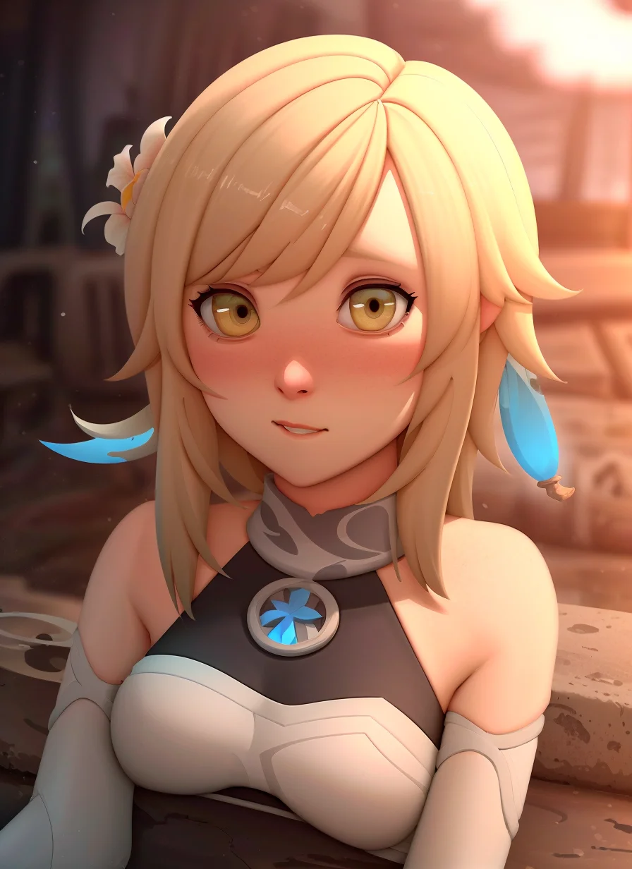 4k, fine detail, ultra high resolution, light tracing, real skin, 1girl, solo,lumine \(genshin impact\), blond hair, flower, <lora:gi_lumineGenshinImpact_:0.7>, sinnerart <lora:sinnerartc08:0.8>