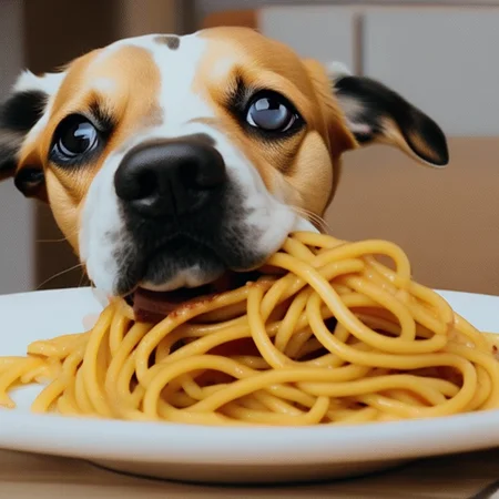 A dog eating spaghetti, CinemaHelper-SDv2
