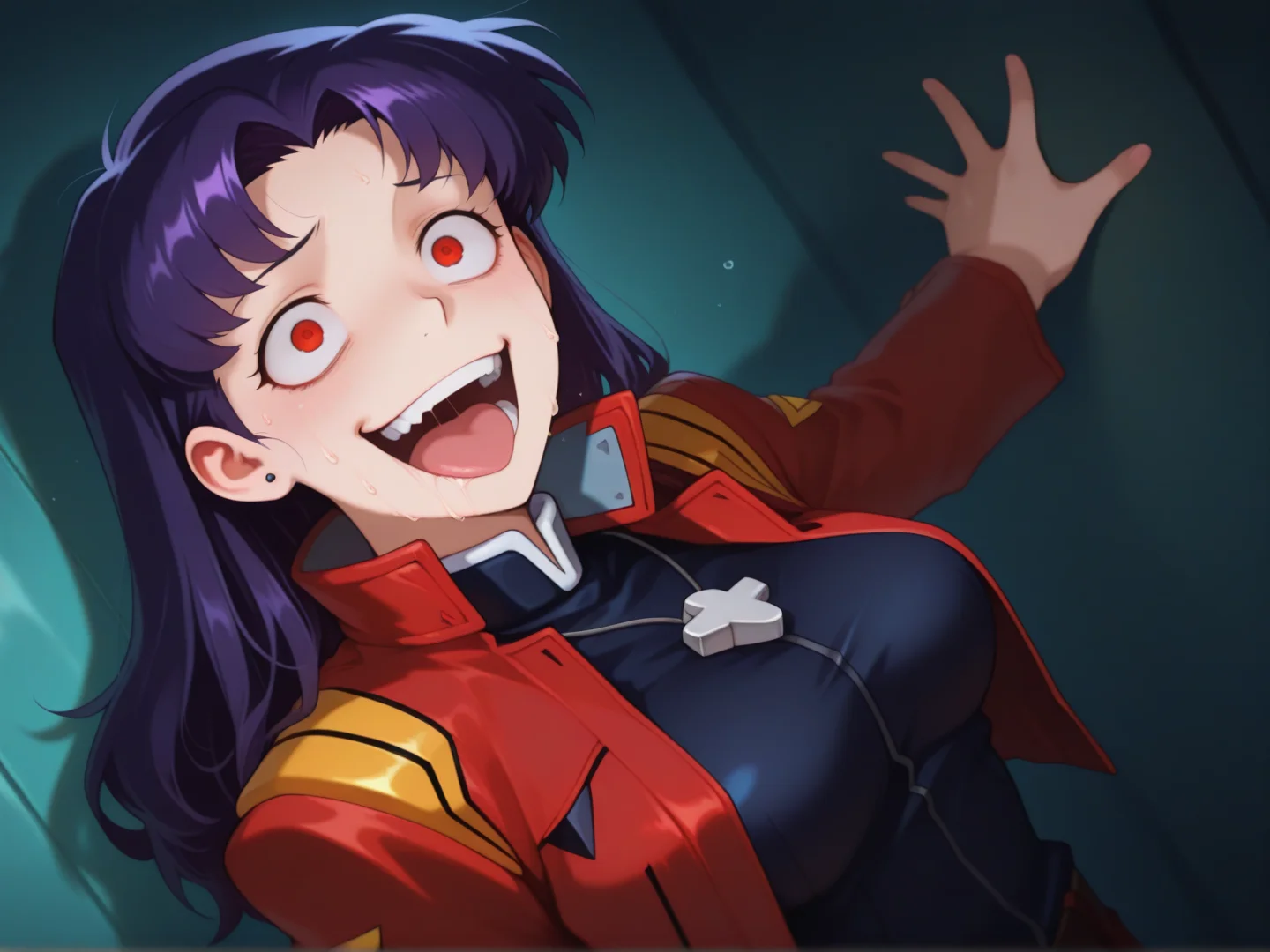1girl,
Katsuragi Misato, ,
crazy,
<lora:DarkfireKans3n_v2Final:1>