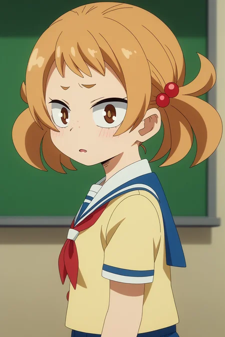 Mahoro shimano, school uniform, solo <lora:Commision_MHA-Mahoro_shimano-PDXL-rnd89-000002:0.8>