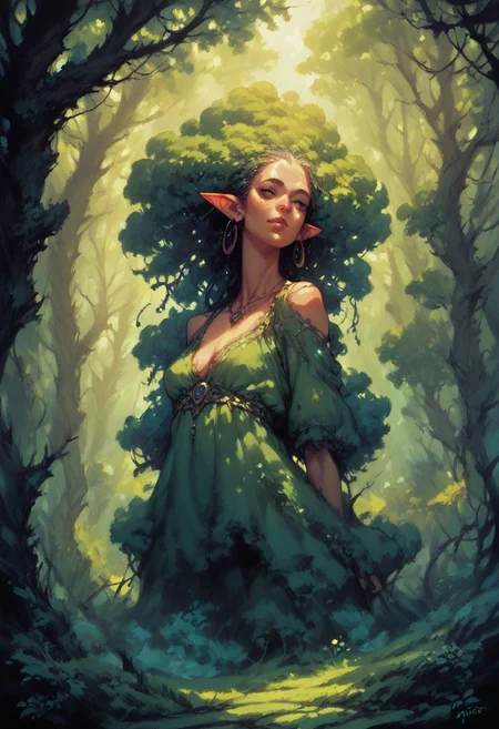 score_9, score_8_up, score_7_up,
teifling in a magical forest, s