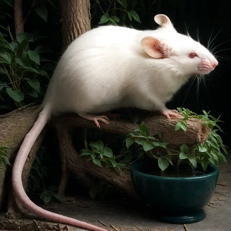 score_9,score_8_up,score_7_up,best quality,masterpiece,super detailed,extreme detailed,full_body,zPDXL,
<lora:Pony_DetailV2.0:1> BREAK forest,<lora:white mice:1>,no humans,animal,from side,white mice,standing,