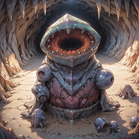 score_9, score_8_up, score_7_up, best quality, masterpiece, source_anime, BREAK
in dark cave
<lora:giggi:1>, giggi, monster , no human, solo, <lora:add-detail-xl:1> <lora:detail_eyes:0.5>
