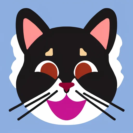 A cute fluffy cat flat, Very detailed, clean, high quality, sharp image, Saturno Butto