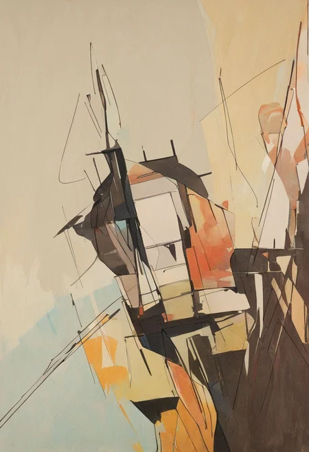 (Silhouette of a house on the cliff beside coast, flat painting background:1.5),
(abstract painting, impressionism, watercolor, oil painting brushstrokes, oil painting texture:1.3),
(brutalist architecture, BRIGHT green AND DARK BROWN color palette, curve LINE, circle, ellipse, core), AK, abstract, deconstruction, geometry, geometric composition,paint painting,harmonious colors, black frame,rectangle, tilt, flat painting, framex, horizontal, Constructivism, Fauvism,