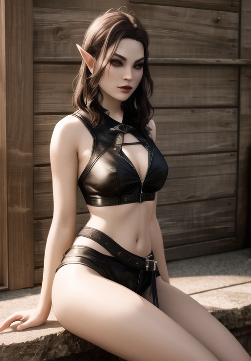 <lora:Dunmer-female:0.8>, dunmer-female, 1girl, solo, sitting,, (acclaimed, alluring, captivating, exciting, gorgeous, striking:1.3), (trending on CGSociety, trending on pixiv, contest winner:1.3)