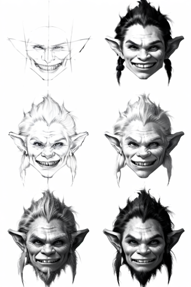 <lora:How_to_draw_step_by_step_2:1> howtodraw, greyscale sketch, 4 steps, troll, detailed
 <lora:add-detail-xl:1>