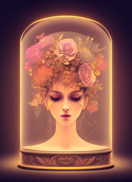 (knollingcase:1.2),
samdoesarts style (symmetry:1.1) (floral:1.05) woman as a beautiful goddess, pink and gold and opal color scheme, beautiful intricate filegrid facepaint, intricate, elegant, highly detailed, digital painting, artstation, concept art, smooth, sharp focus,
labelled, overlays, oled display, annotated, technical, knolling diagram, technical drawing, display case, dramatic lighting, glow, dof, reflections, refractions