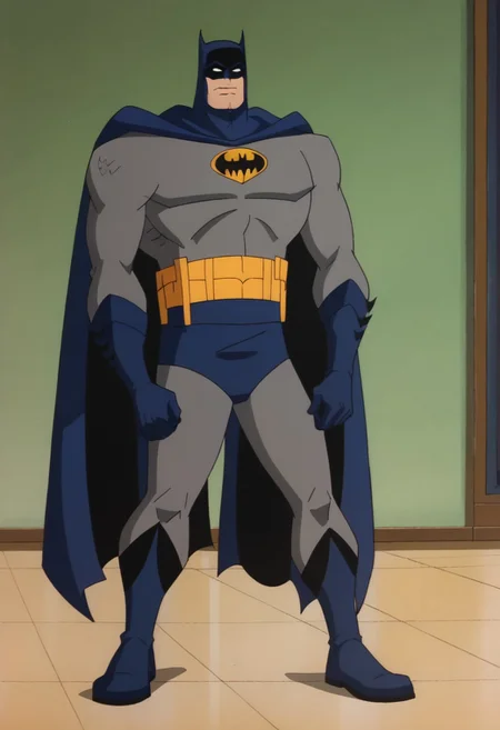 score_9, score_8_up, score_7_up, score_6_up, score_5_up, beautiful color, 
aesthetic, 2d, 
fullbody shot, three_quarter_view,
Bsatman \(dc_comics\), batman, 1boy, solo, male focus, mask,superhero, gloves, boots, superhero, bodysuit, cape,
looking at viewer, closed_mouth,
dramatic lighting,