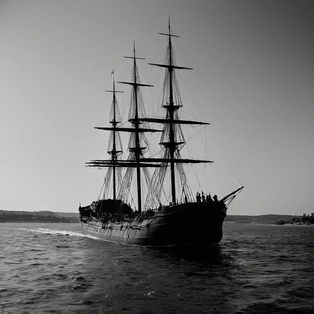 cinematic film still of <lora:1800's style:1>
19th Century In the 1800's time era a large boat floating on top of a body of water,monochrome,greyscale,sky,military,no humans,ocean,military vehicle,watercraft,ship,waves,warship , detailed, detailed background, detailed scene, perfect, perfection, cinematic, filmic, historical (themed), 1800's style, shallow depth of field, vignette, highly detailed, high budget, bokeh, cinemascope, moody, epic, gorgeous, film grain, grainy