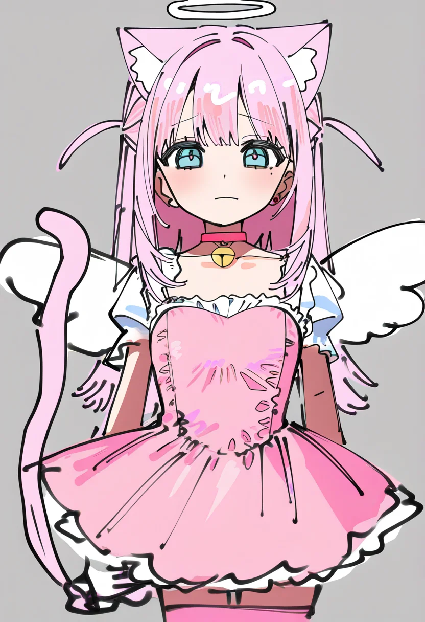 best quality, amazing quality, very aesthetic, absurdres,
BREAK
1girl, angel wings, animal ears, blue eyes, cat ears, cat girl, cat tail, dress, long hair,
looking at viewer, magical girl, pink hair, pink theme, solo, tail, wings, yume kawaii, yume ne, <lora:DoodleAnimeNoobLocon_byKonan:1>