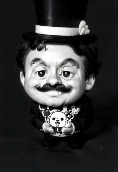 ((((((black and white,chibi)))))),((small man with mustache, top hat, kenbis, chibi, chibi, male only, male, male chibi, monocle, art deco, thick mustache, comically large mustache, handlebar mustache, tiny, multiple men, shrunk, microxl, some little guys, high angle, from above)), bwMovies, realistic, photo, vintage photo, ((very small man, small man, a small man, a man who is small, a small man)), an unapologetically small human male, black and white, smiling, very happy, euphoric, ecstatic, wonderful small men, large smile, huge smile