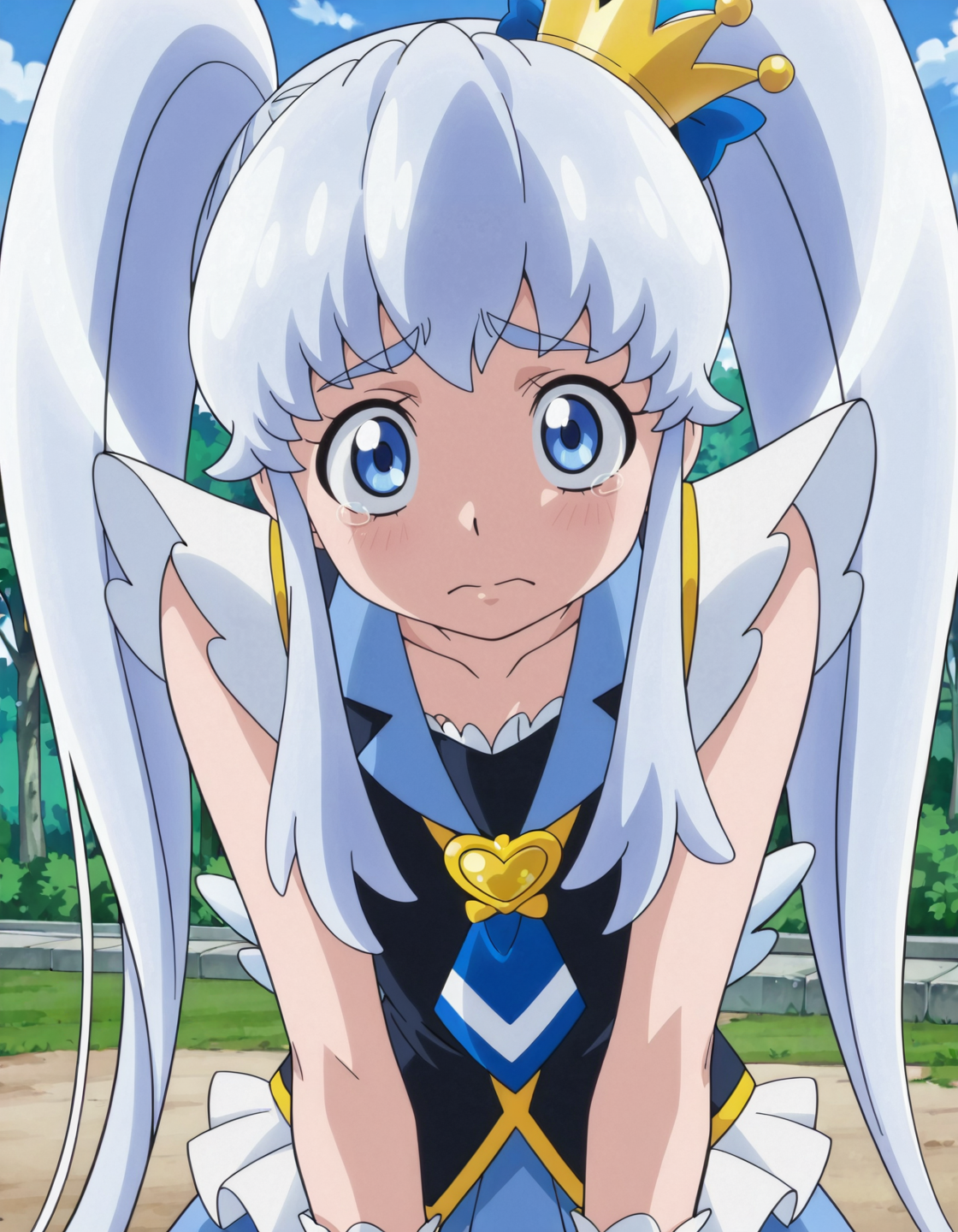 anime screencap, solo,1girl,cureprincess,sad,looking at viewer,small breasts <lora:cureprincess_IL:0.8>
high definition,amazing quality,best quality,very aesthetic,masterpiece,absurdres,