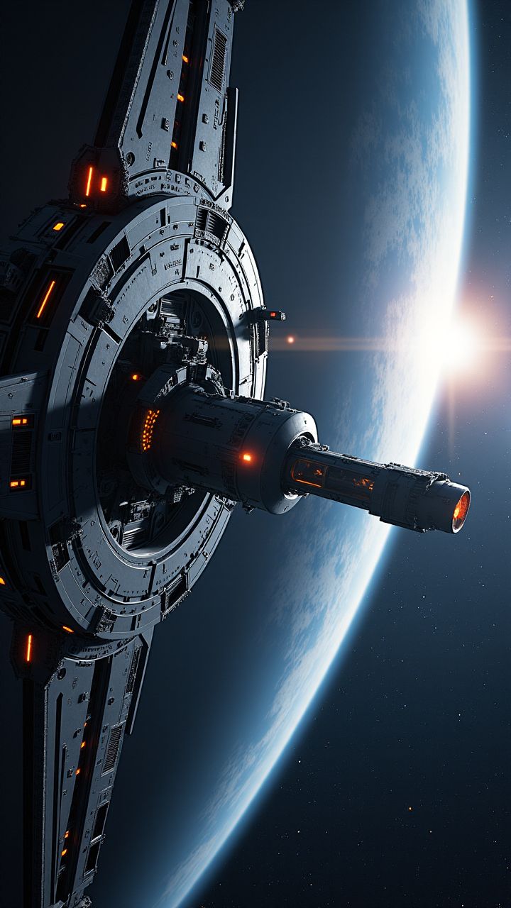 A sci-fi image of a spacecraft docking at a huge space station orbiting a distant planet. 
, <lora:aidmaImageUpgrader:0.25> aidmaimageupgrader ,
 <lora:aidmaHyperRealismV0.2:0.7> aidmahyperrealism