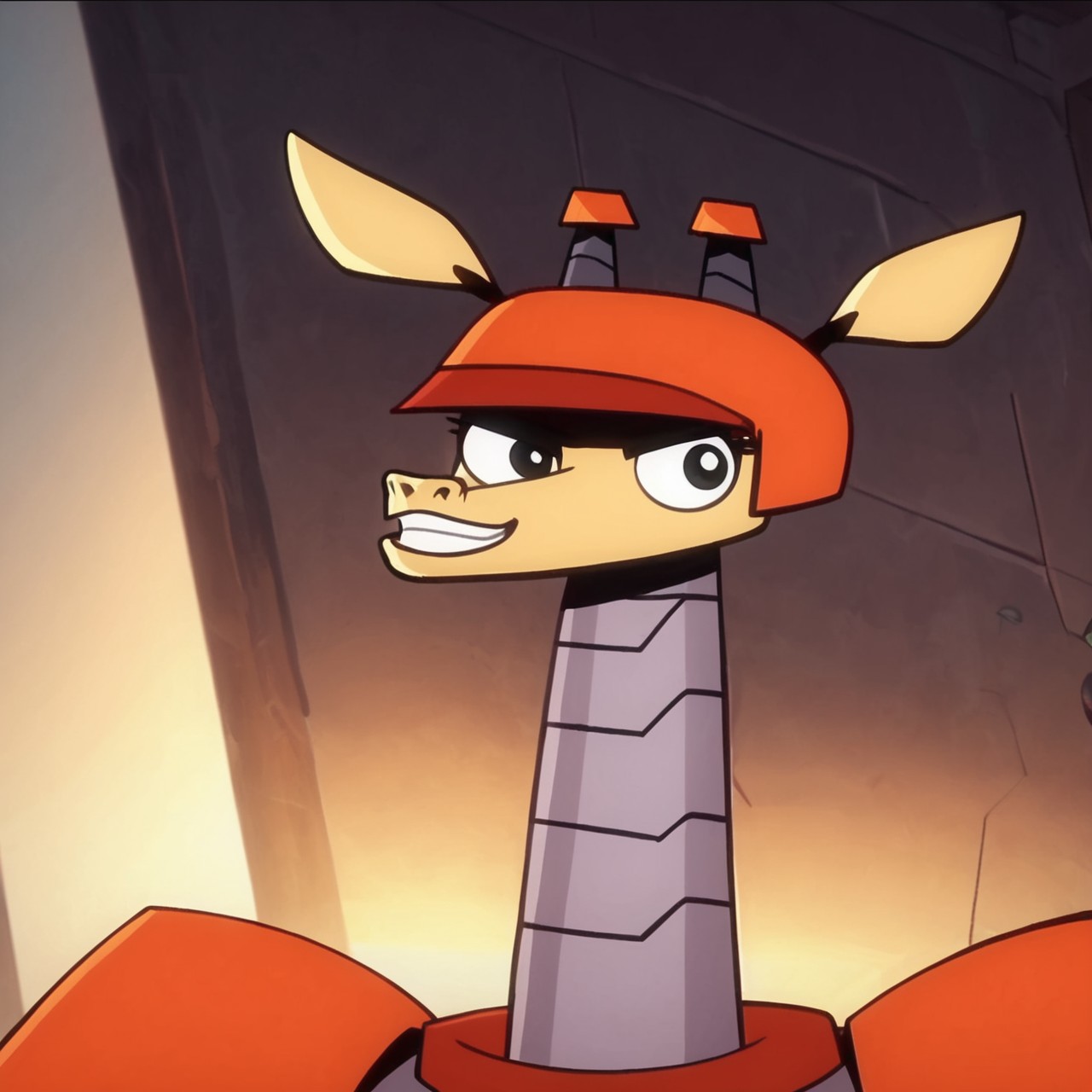 score_9,score_8,score_7,source_furry,
<solo:1.5>,
<1girl:1.5>,
ramaraffe_sky_pirate, ramaraffe_mao_mao, giraffe girl,
ramaraffe_sky_pirate, ramaraffe_mao_mao, giraffe girl, furry female, female, official art, official style, smile, solo, robot, looking at viewer, no humans, teeth, 1boy, black eyes, parody, mecha, male focus, style parody,
 <lora:Ramaraffe_Mao_Mao_r1:1> ramaraffe_mao_mao
