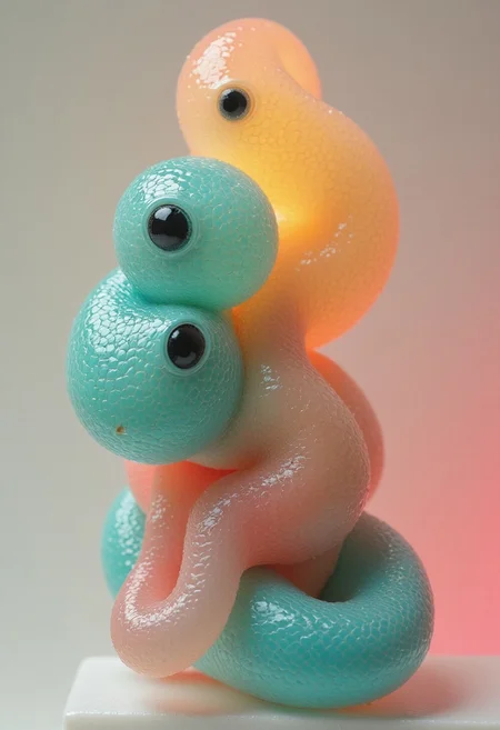 A translucent creature made of sss