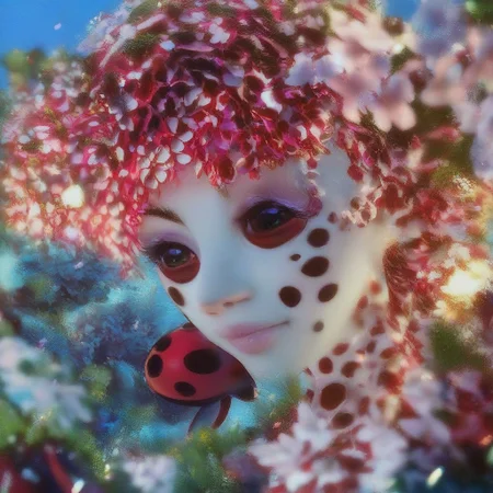 score_9, score_8_up, score_7_up, score_6_up, score_5_up, score_4_up, absolutely eye-catching, 4K, HDR, photorealistic, pmg style,
magical mystical glowing iridescent (ladybug:1.5), with shiny neon wings, in a garden, beautiful day, close up, extremely detailed