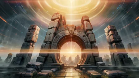 (<lora:YinYangTech:0.6>, yang,  yinyangtech) ancient ruins , hdr (high dynamic range) ,Symmetry composition [[[<lora:HackedTech:0.6>, scifi,  picelated, data stream, hackedtech]]]  <lora:Background_Detail_v3:0.51> <lora:Detailed_Places_R-128_v1:0.51>, (masterpiece, best quality), aesthetic illustration, game cg cinematic, abstract and colorful paint style, <lora:add_detail:1>, <lora:anime3d:0.75>, <lora:3DMM_V12:0.25>, 3DMM,