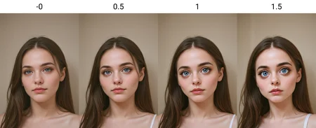 <lora:Eye size Slider - PNY_alpha1.0_rank4_noxattn_last:-0>, woman, portrait, looking at viewer, facing viewer, upper body,