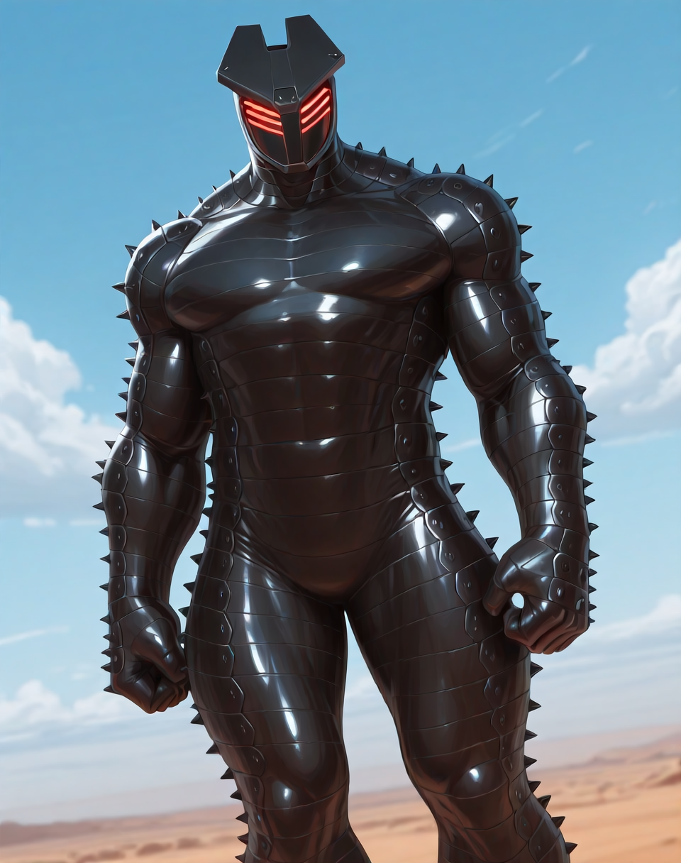 <lora:Destroyer_(Marvel_Comics)_(Illustrious)_(AD):1.5> Destroyer, muscular, armor, 
((
exterior, science fiction, blue sky with clouds, Asgard, 
dutch angle, dynamic action, male focus, solo, fully armored, villain, hyper glossy armored body, hyper glossy body, sexy male physique, solo, powerful, superiority, hyper muscular, 
)),
BREAK: very awe, aesthetically pleasing, masterpiece, best quality, amazing quality, very aesthetic, depth of field, absurd details, depth of field, atmospheric rendering, natural shading, soft shading,
BREAK: lazympos, lazypos (3),