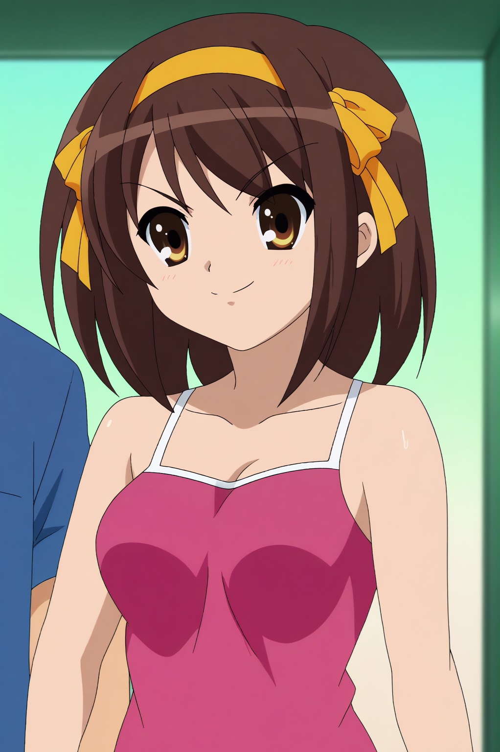 Haruhi Suzumiya <lora:suzumiya_haruhi_no_yuuutsu-Haruhi_Suzumiya-PDXL:0.8>
