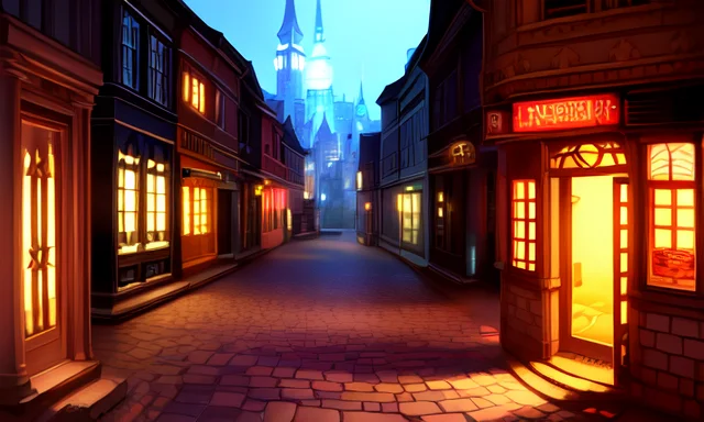 ((extreme detail)),(ultra-detailed),extremely detailed CG unity 8k wallpaper, best quality, masterpiece, building, bright lights, city, depth of field, house, no humans, scenery, tower, storefront, text, road, <lora:OdinSphereStylev2:0.7>odinspherestyle,