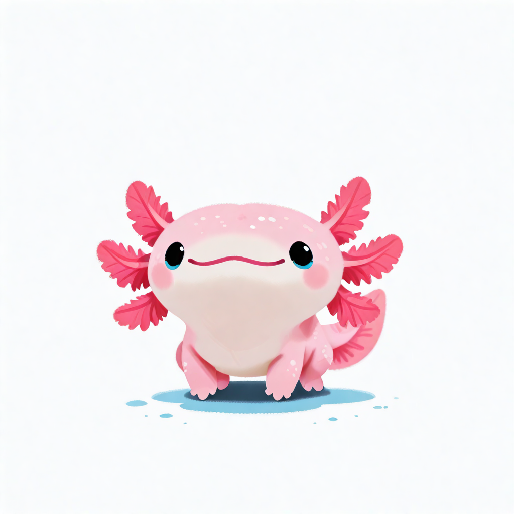 embedding:IllusP0s, pikaole, g00se, axolotl, (((close-up))), no background, white background, smile, no humans, embedding:IllustriousQual, embedding:Smooth Quality,<lora:pikaole_ill.safetensors:1.0:1.0> <lora:g00se_v2_ill.safetensors:0.9:0.9> <lora:axolotl_ill.safetensors:0.5:0.5>